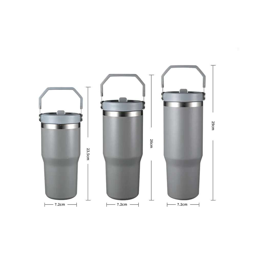 30z Stainless Steel Vacuum Insulated Tumbler with Leak Resistant Flip Straw