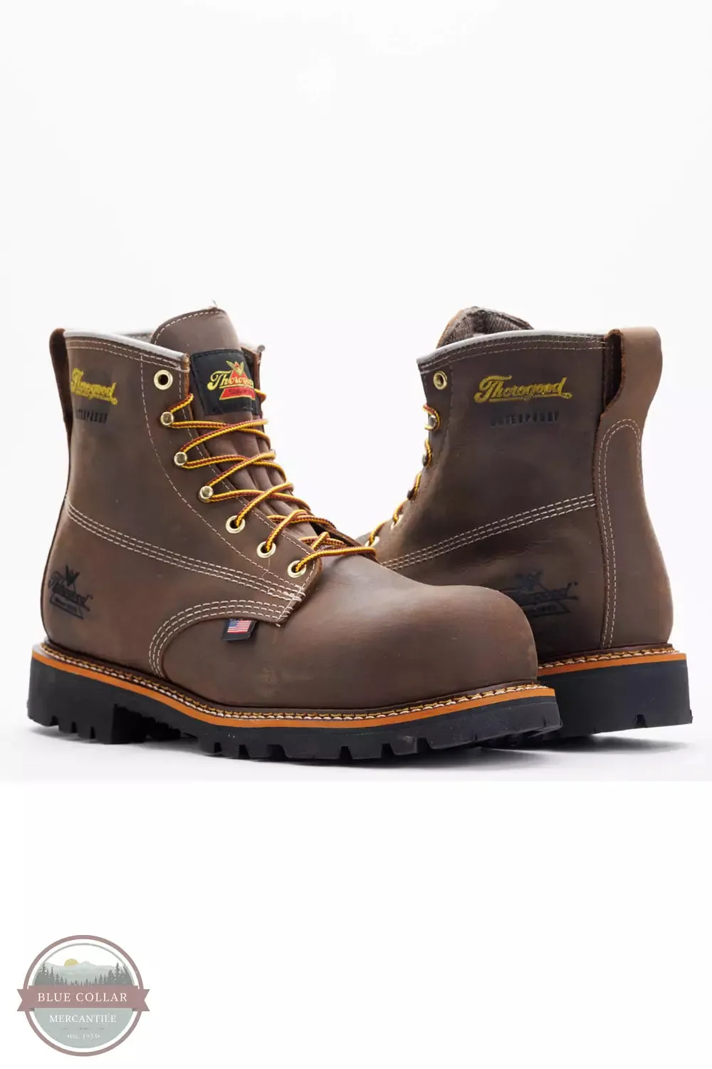 804-4148 American Legacy Waterproof 6" Crazyhorse Nano Toe Work Boots