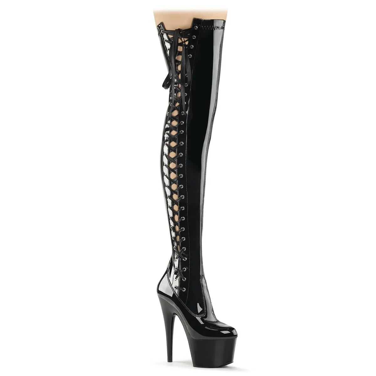 ADORE-3050 Black Thigh High Boots