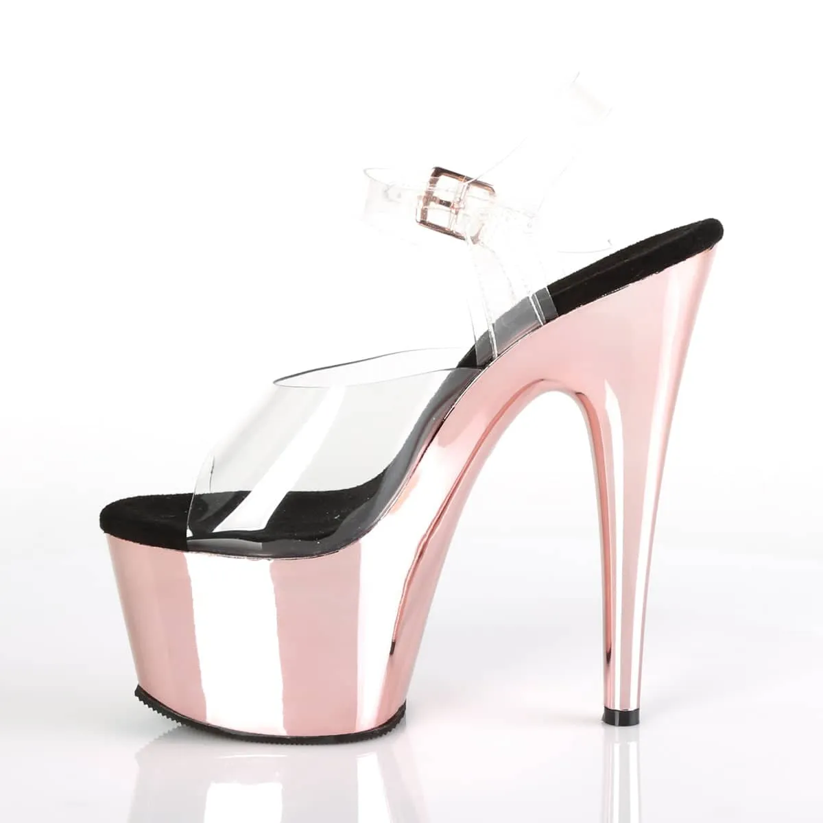 ADORE-708 Rose Gold Metallic Platform Heels