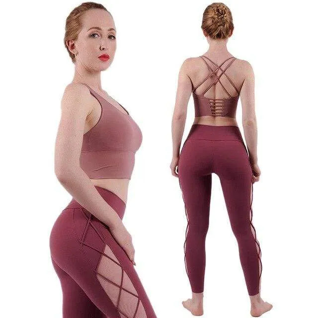 Agile Mesh Design Activewear Set