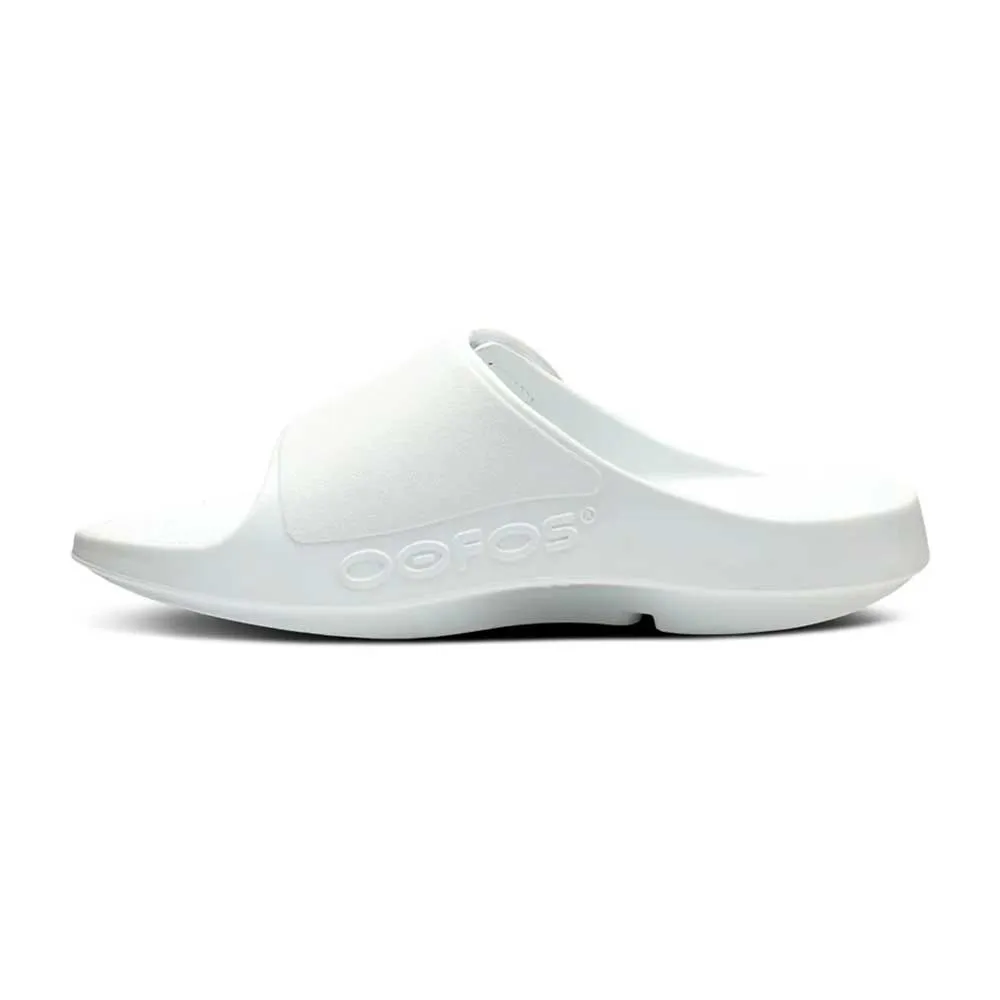 All Gender OOahh Sport Flex Slide - White - Regular (D)