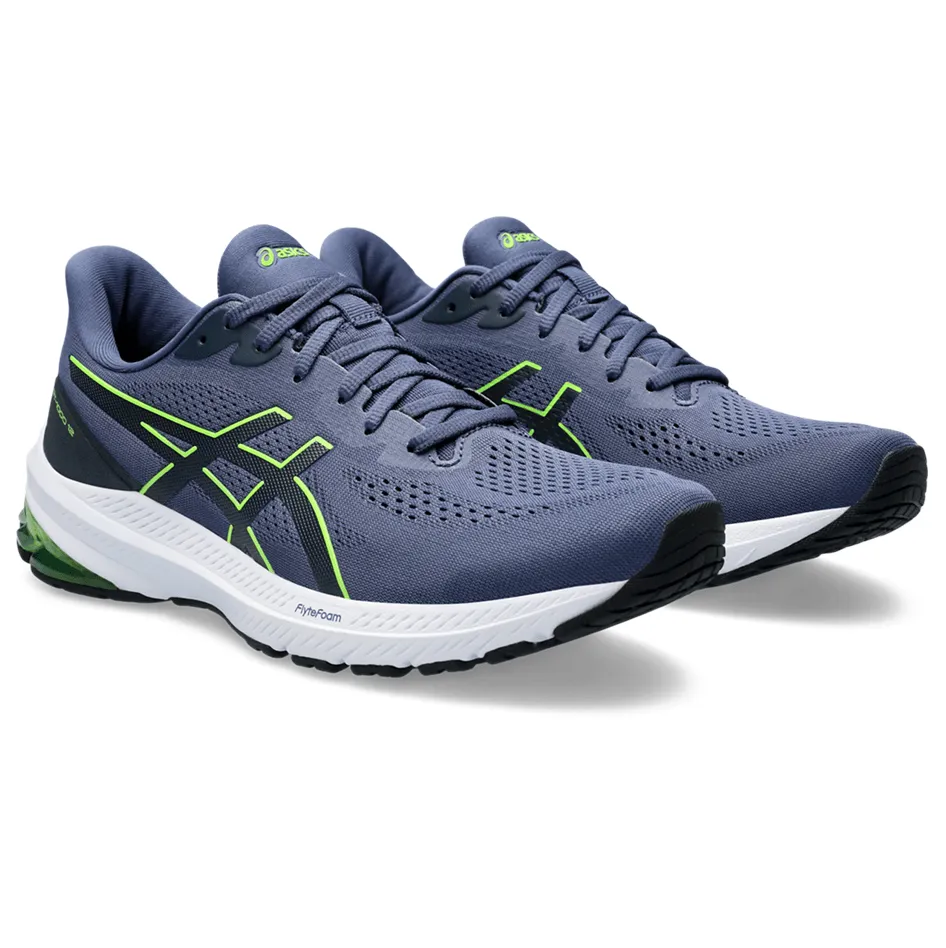 Asics GT-1000v12 Men's Running Shoes SS24 Thunder Blue / Electric Lime