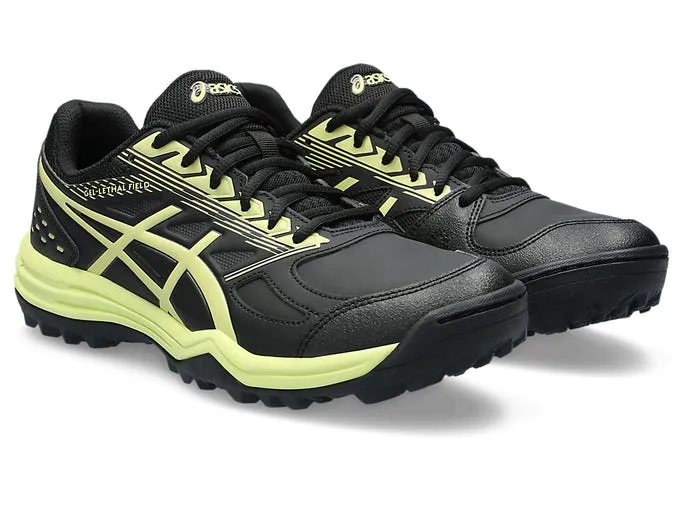 Asics Mens Gel Lethal Field Turf and Hockey Shoe - Black/Glow Yellow