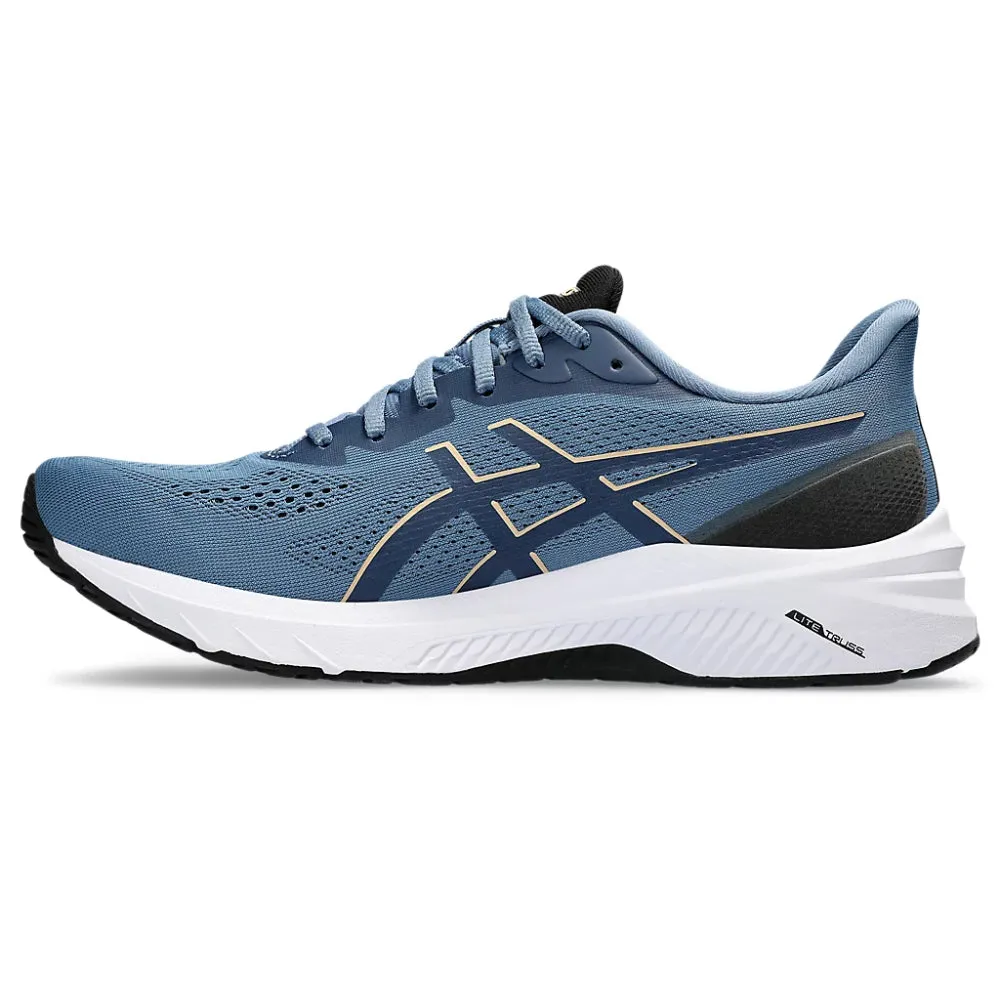 ASICS Men's GT-1000 12 Running Shoe (Storm Blue/Dune)