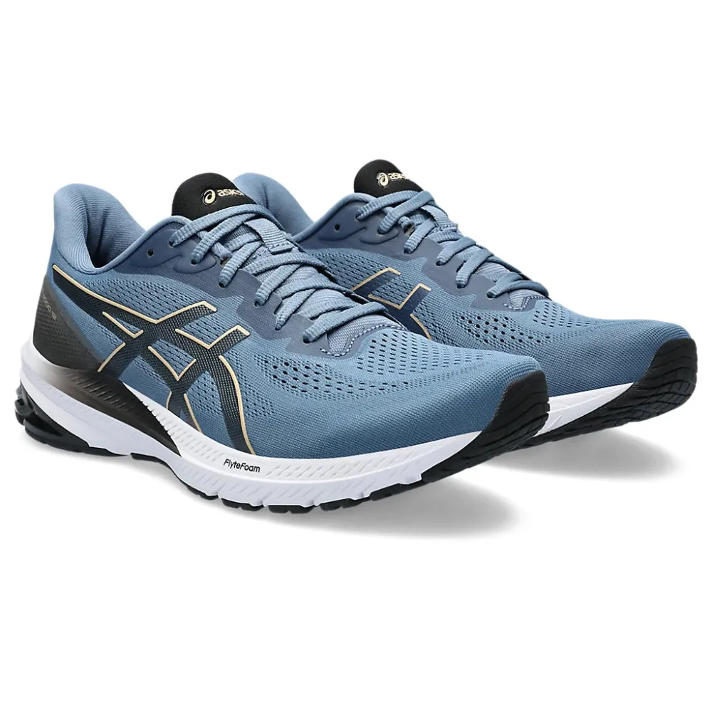 ASICS Men's GT-1000 12 Running Shoe (Storm Blue/Dune)