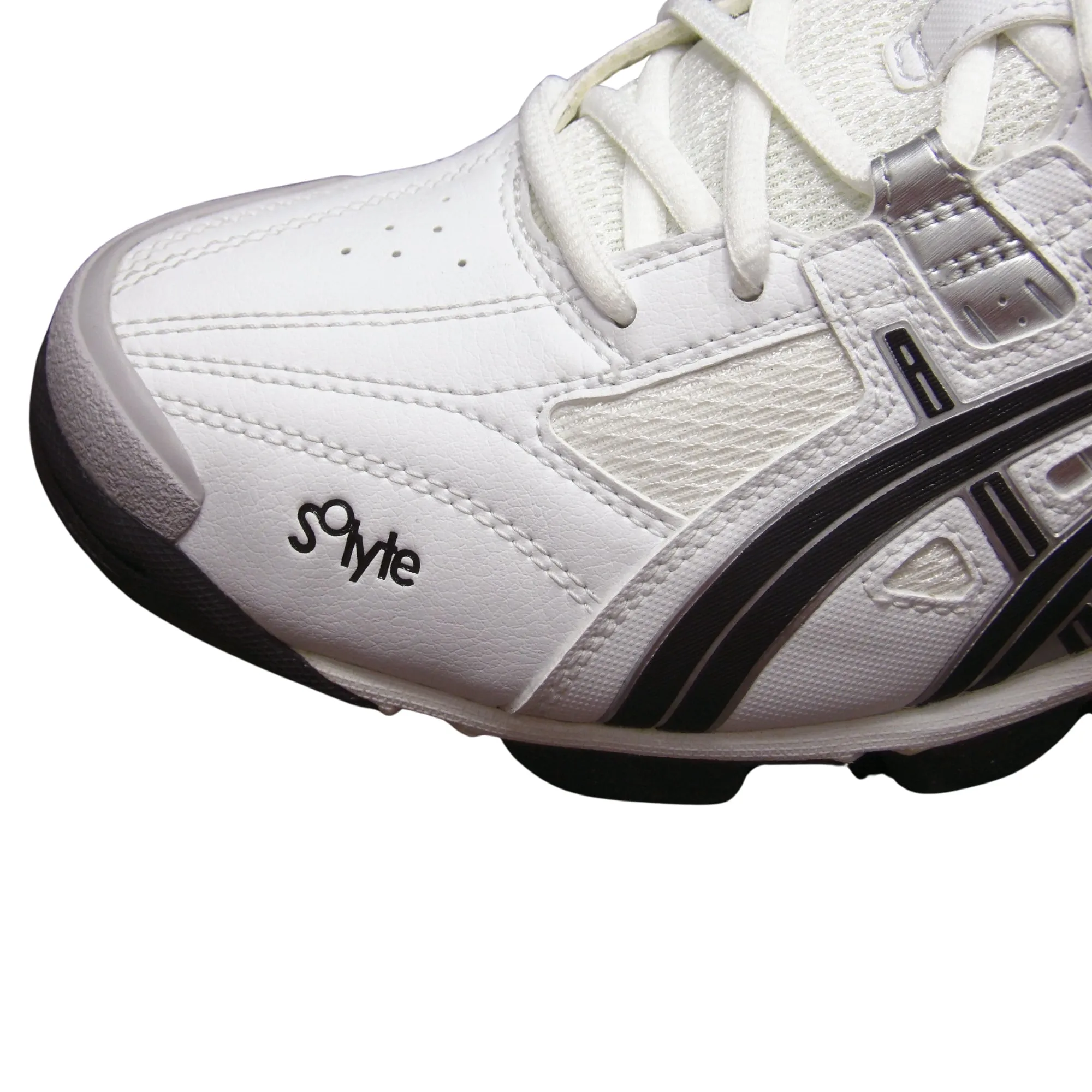 Asics Shoes, Gel V-Cut Cricket Shoes White/Black/Silver