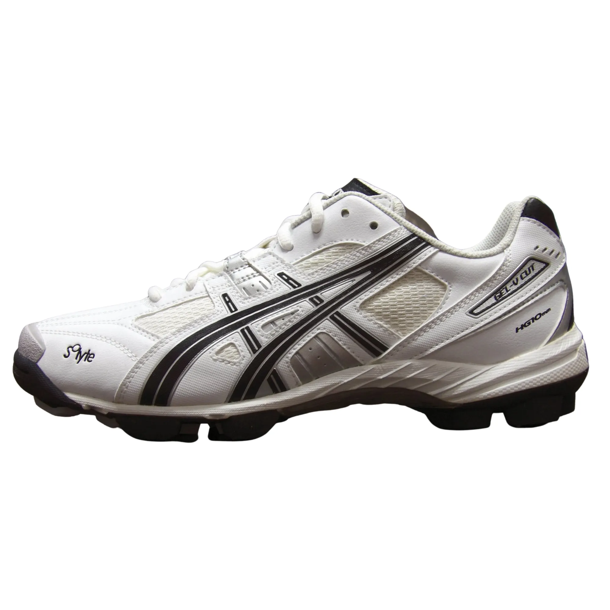 Asics Shoes, Gel V-Cut Cricket Shoes White/Black/Silver