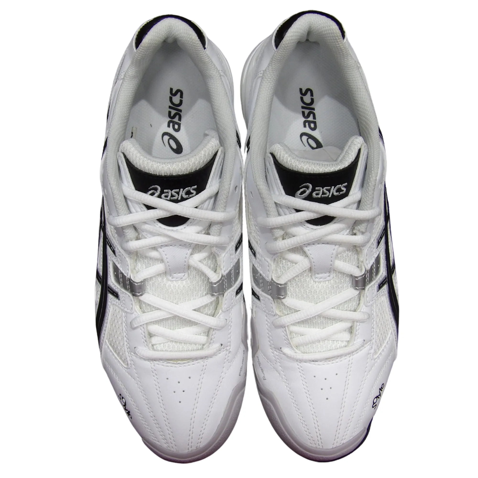 Asics Shoes, Gel V-Cut Cricket Shoes White/Black/Silver