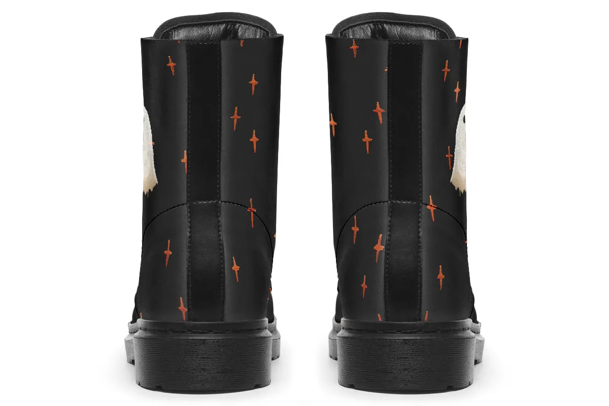 Boo Boots - Vegan Leather Doc-Style Boots with Durable Stitched on Soles