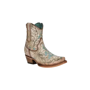 Corral Women's Golden Mirror & Turquoise Ankle Cowgirl Boots