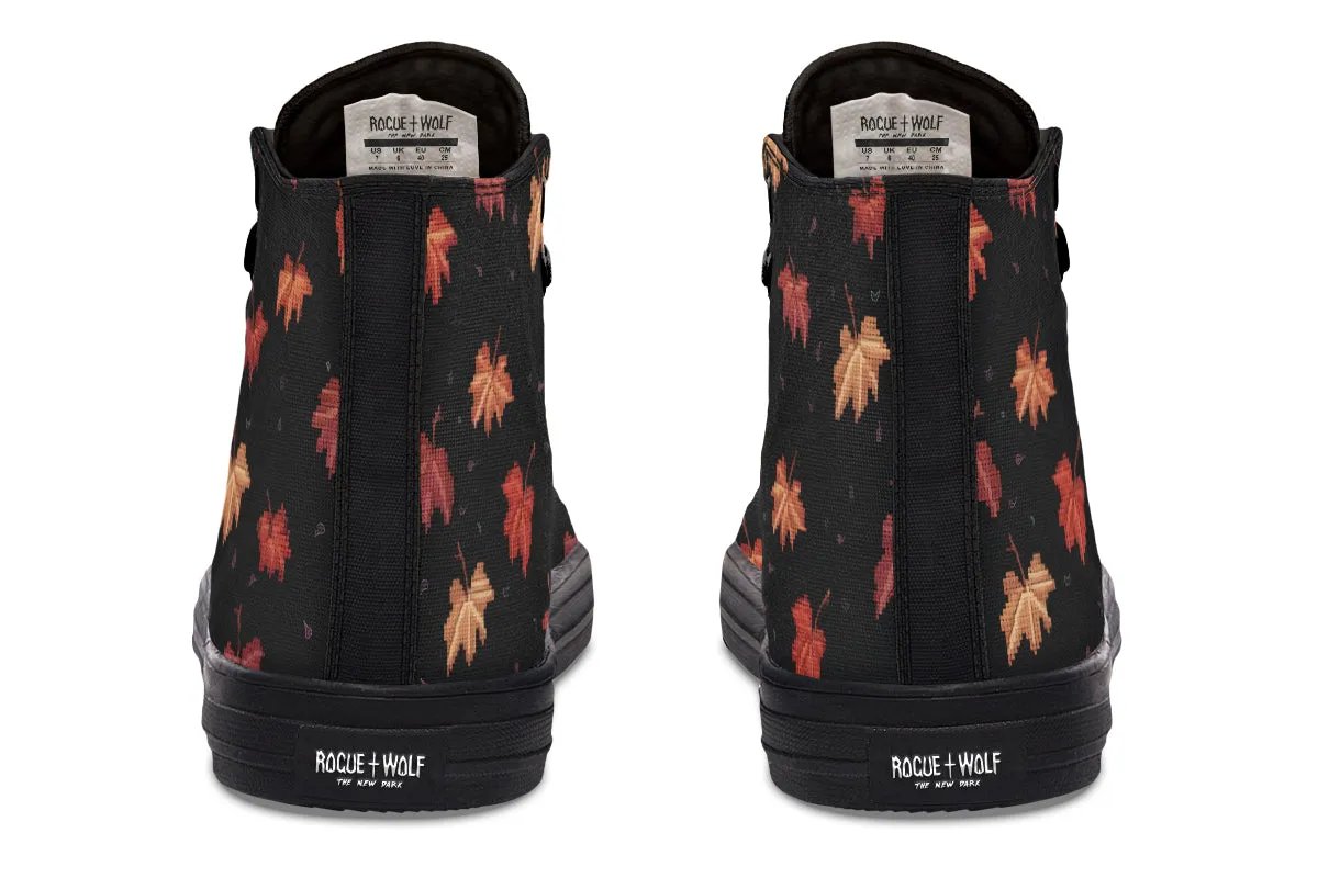 Cozy Autumn High Tops - Classic Premium Canvas Shoes with Comfortable and Durable Soles