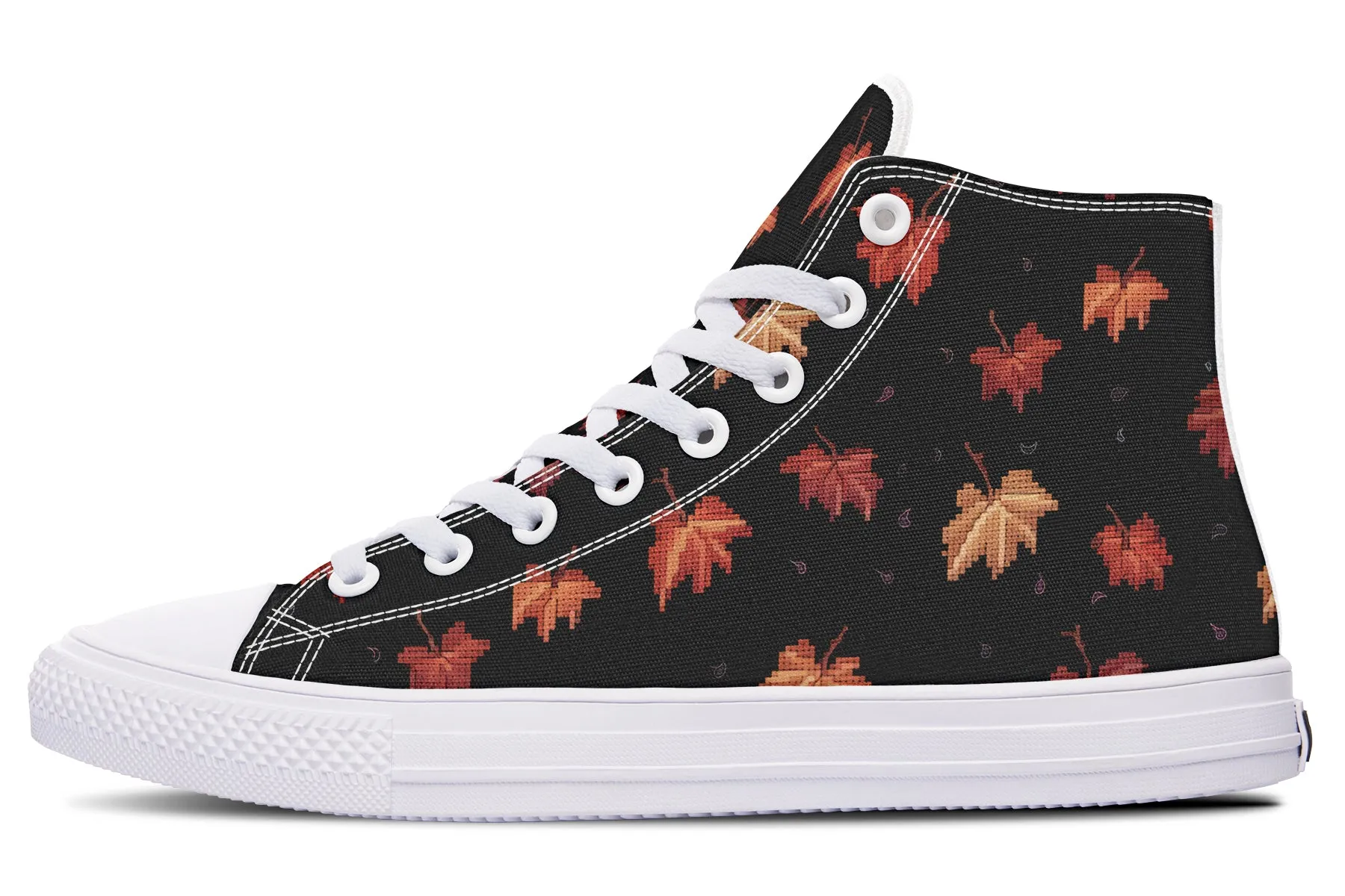 Cozy Autumn High Tops - Classic Premium Canvas Shoes with Comfortable and Durable Soles