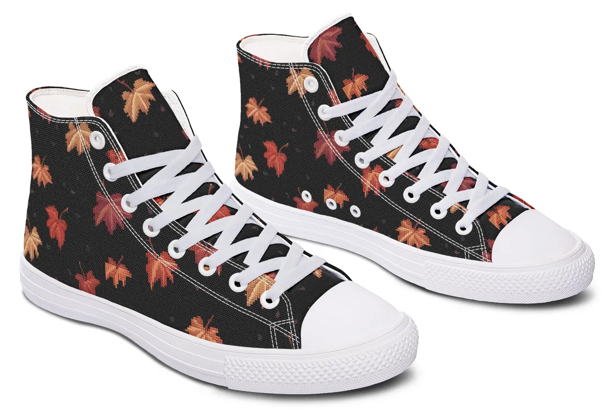 Cozy Autumn High Tops - Classic Premium Canvas Shoes with Comfortable and Durable Soles