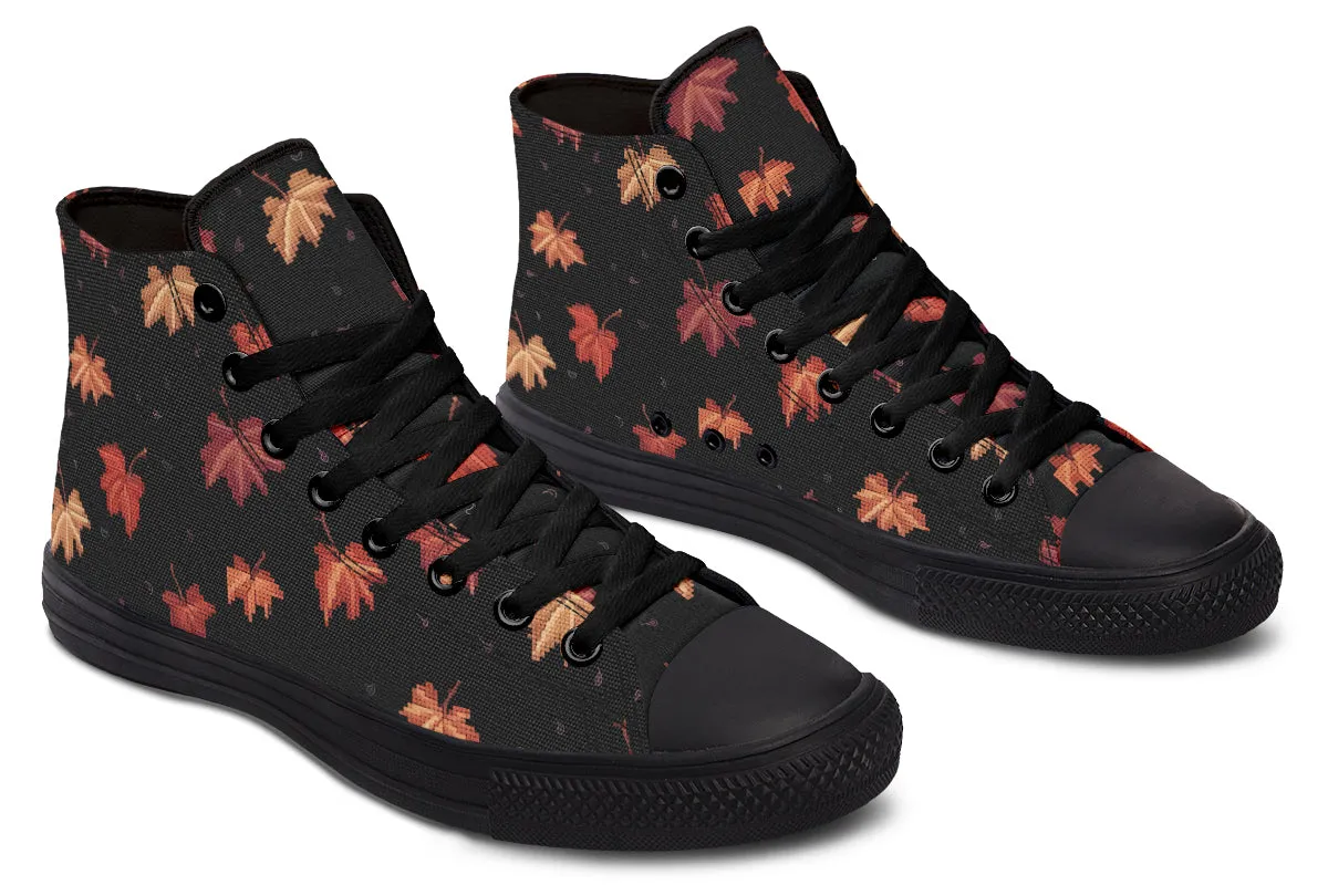 Cozy Autumn High Tops - Classic Premium Canvas Shoes with Comfortable and Durable Soles