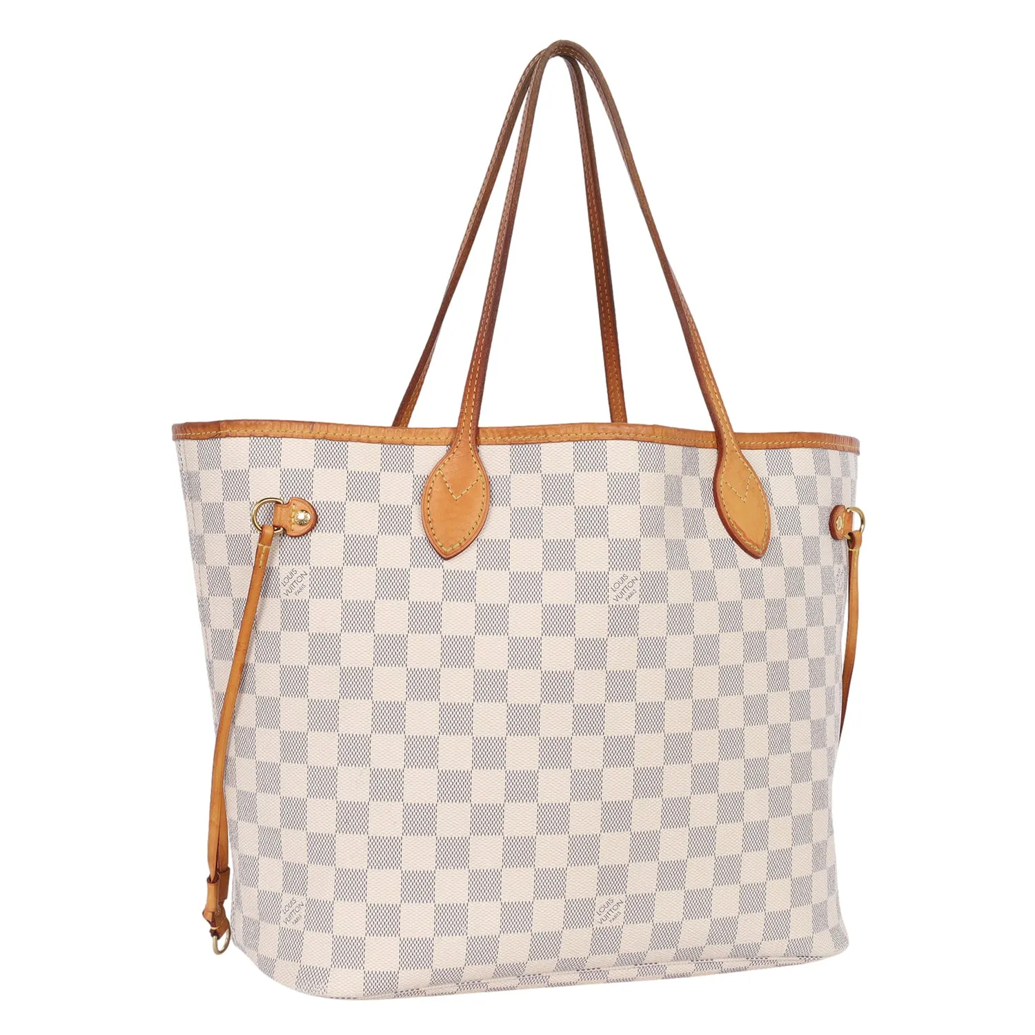 Damier Azur Canvas Neverfull MM Tote (Authentic Pre-owned)