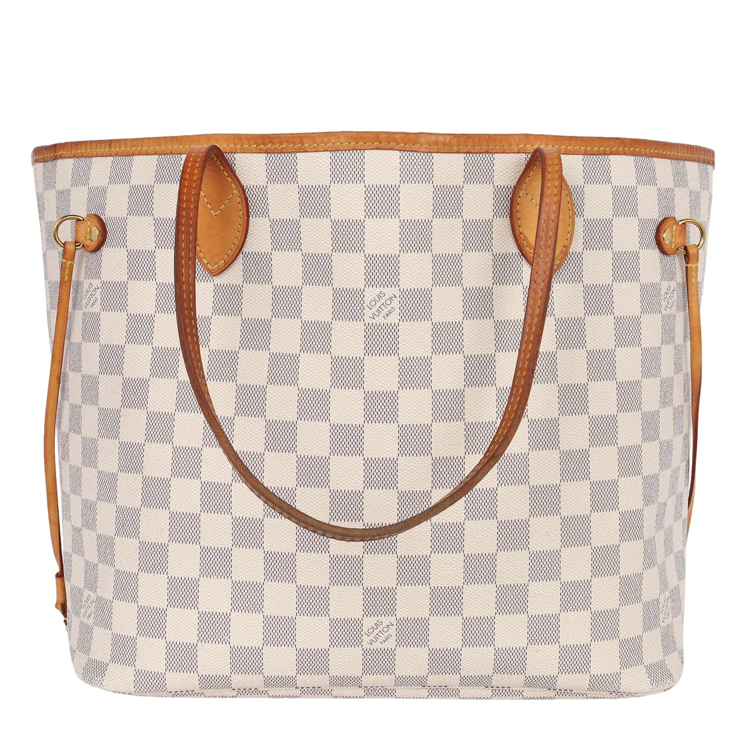 Damier Azur Canvas Neverfull MM Tote (Authentic Pre-owned)