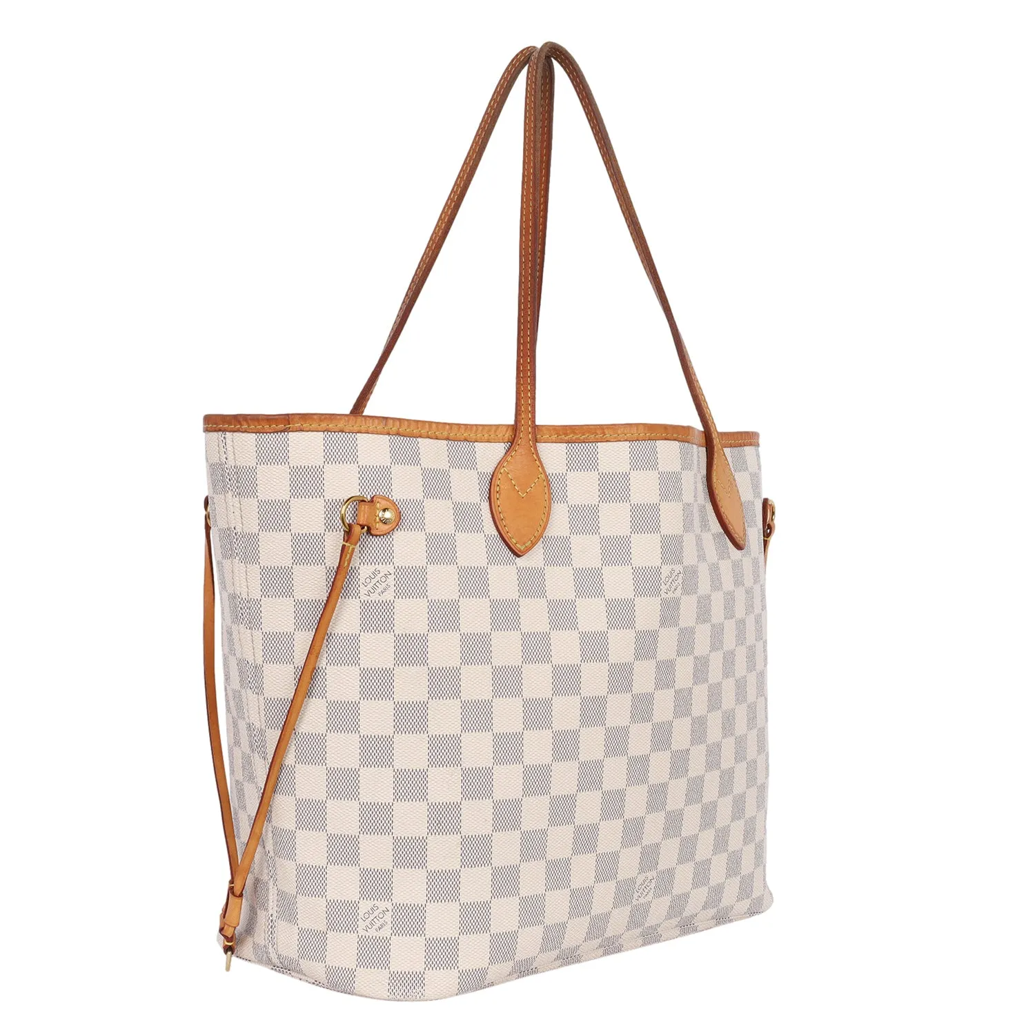 Damier Azur Canvas Neverfull MM Tote (Authentic Pre-owned)