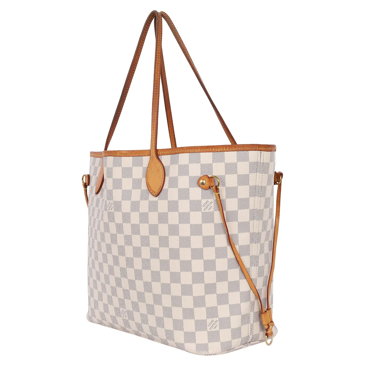 Damier Azur Canvas Neverfull MM Tote (Authentic Pre-owned)