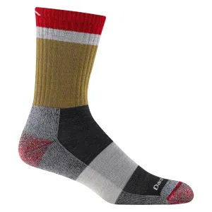 Darn Tough 1924 Men's Heady Stripe Micro Crew Lightweight Hiking Sock - Ash