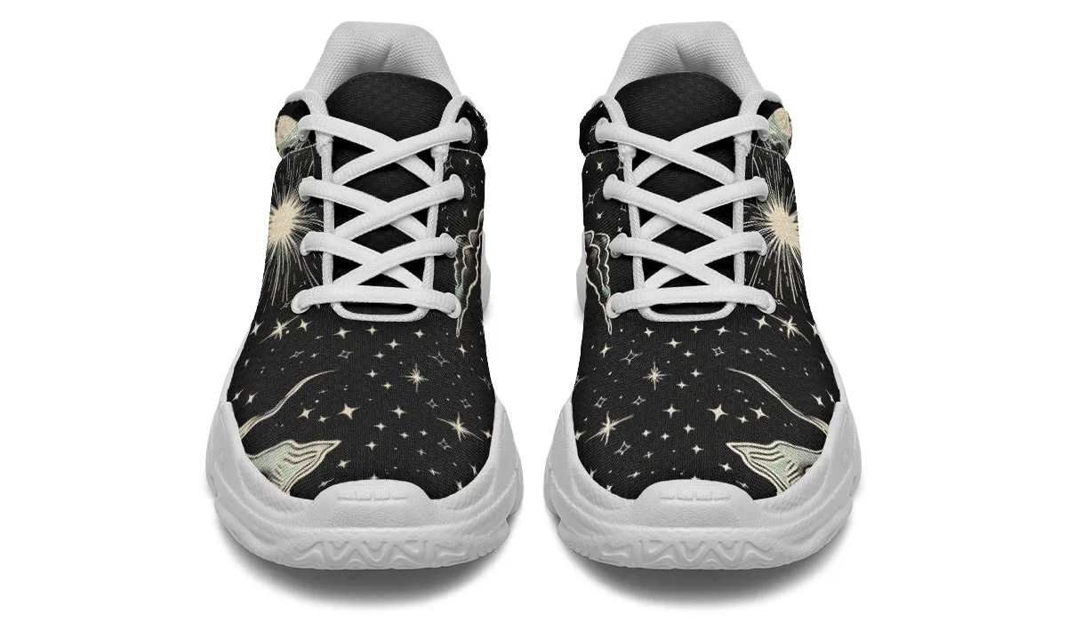 Dawn Star Chunky Sneakers - Light Breathable and Comfortable Sports Shoes with Platform Soles