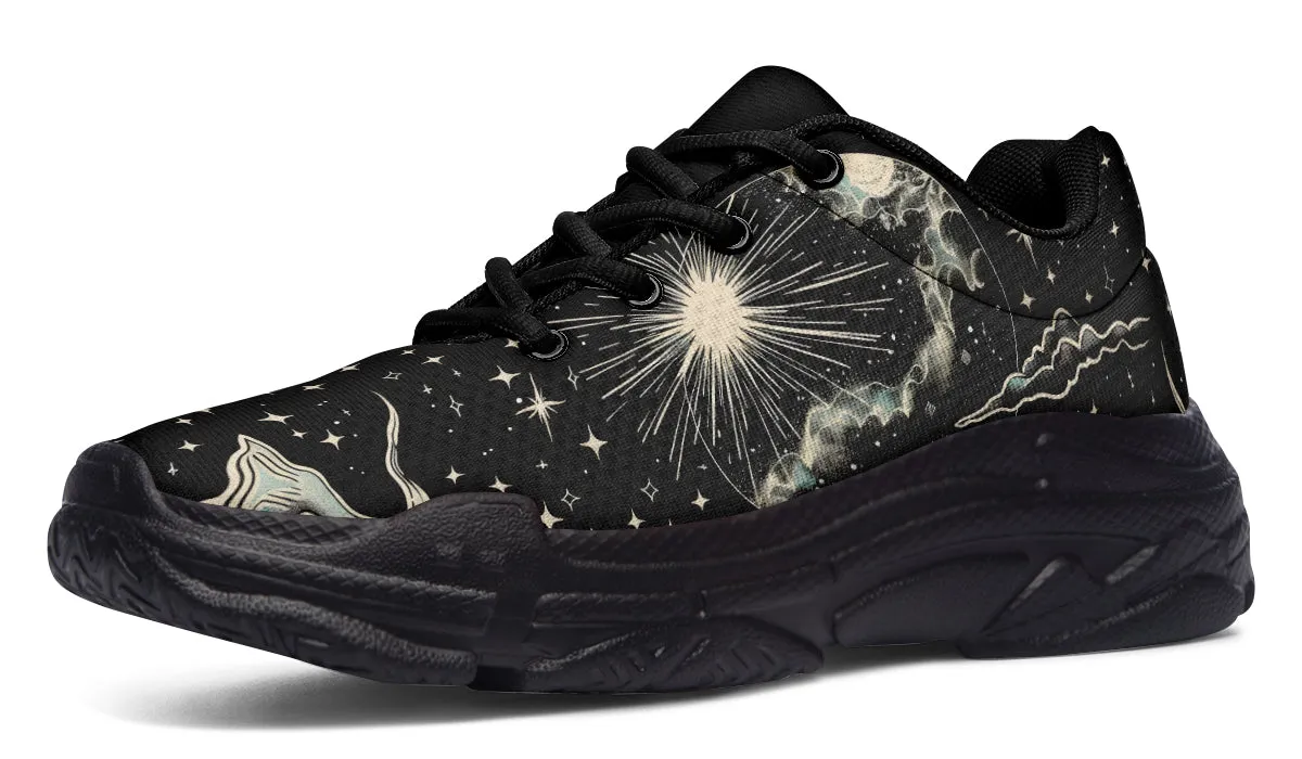 Dawn Star Chunky Sneakers - Light Breathable and Comfortable Sports Shoes with Platform Soles