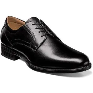 FLORSHEIM MIDTOWN PLAIN TOE OXFORD BLACK MEDIUM AND WIDE