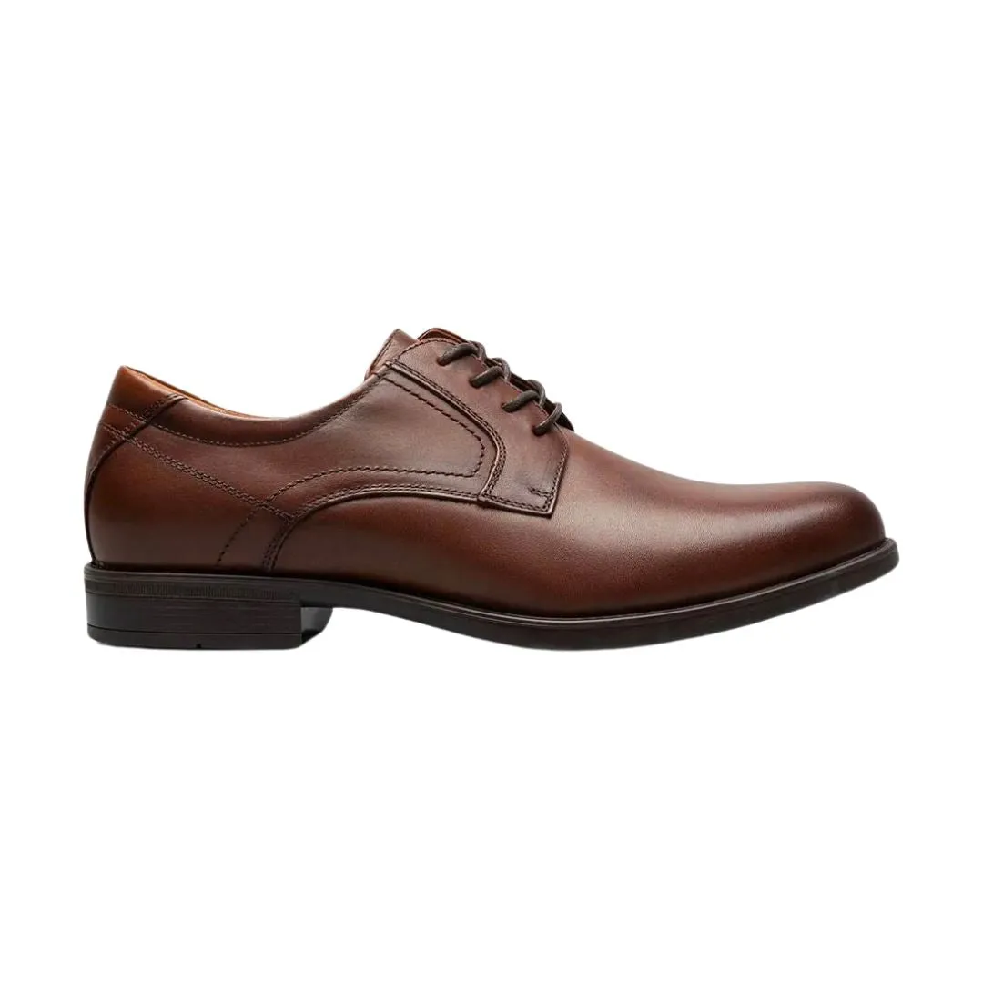 FLORSHEIM MIDTOWN PLAIN TOE OXFORD COGNAC MEDIUM AND WIDE