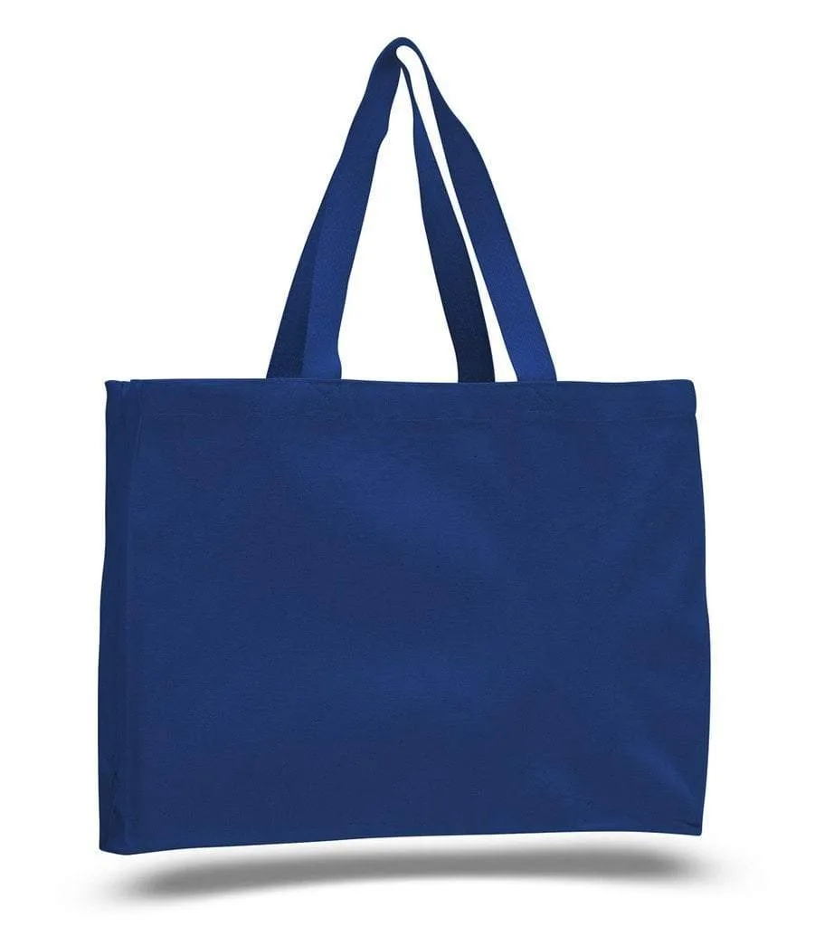 Full Gusset Heavy Cheap Canvas Tote Bags