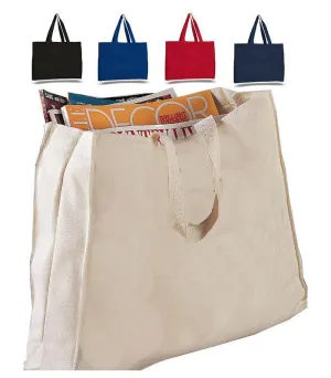 Full Gusset Heavy Cheap Canvas Tote Bags