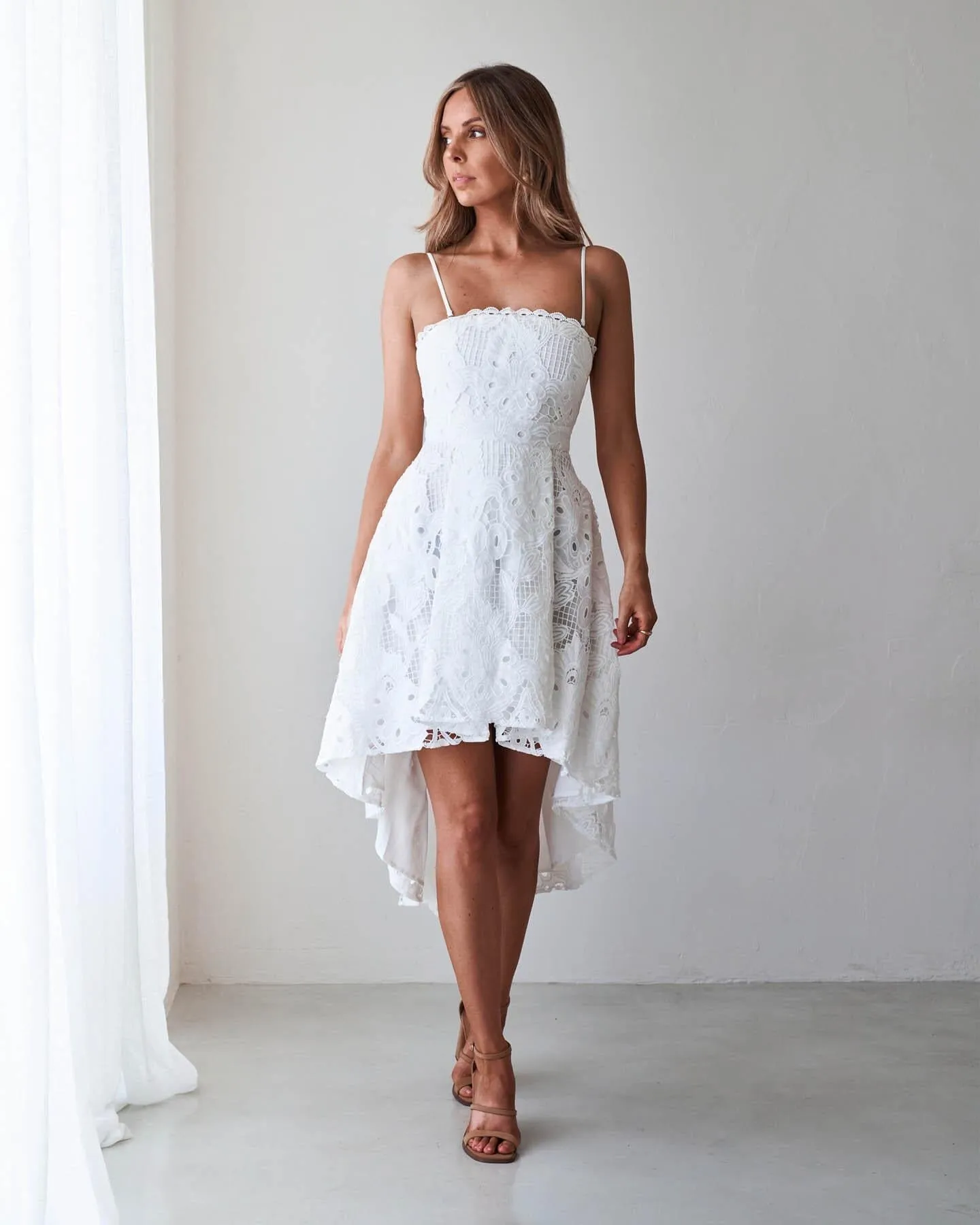 Hadara Dress-White