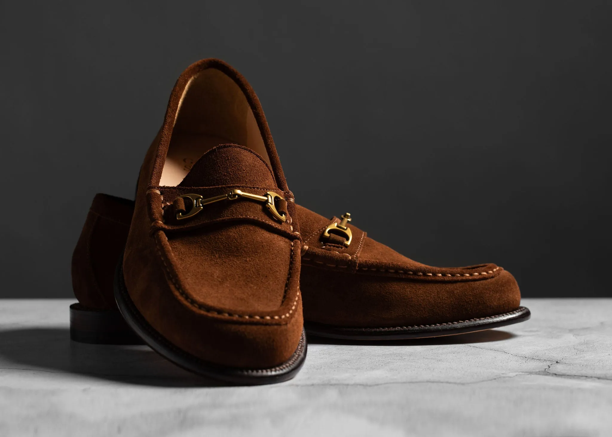 Horsebit Loafer Bourbon Suede