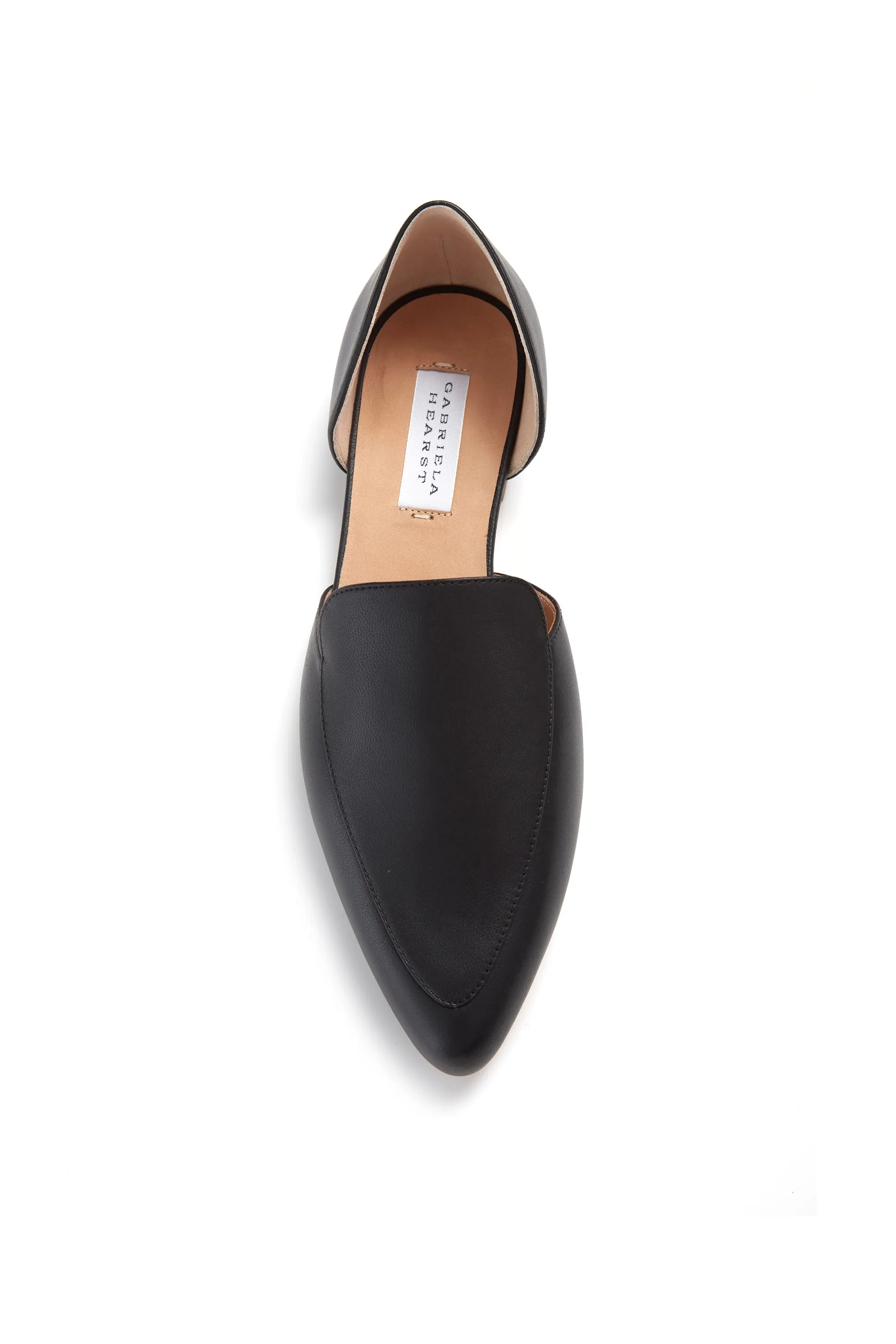 Jax Flat Shoe in Black Leather