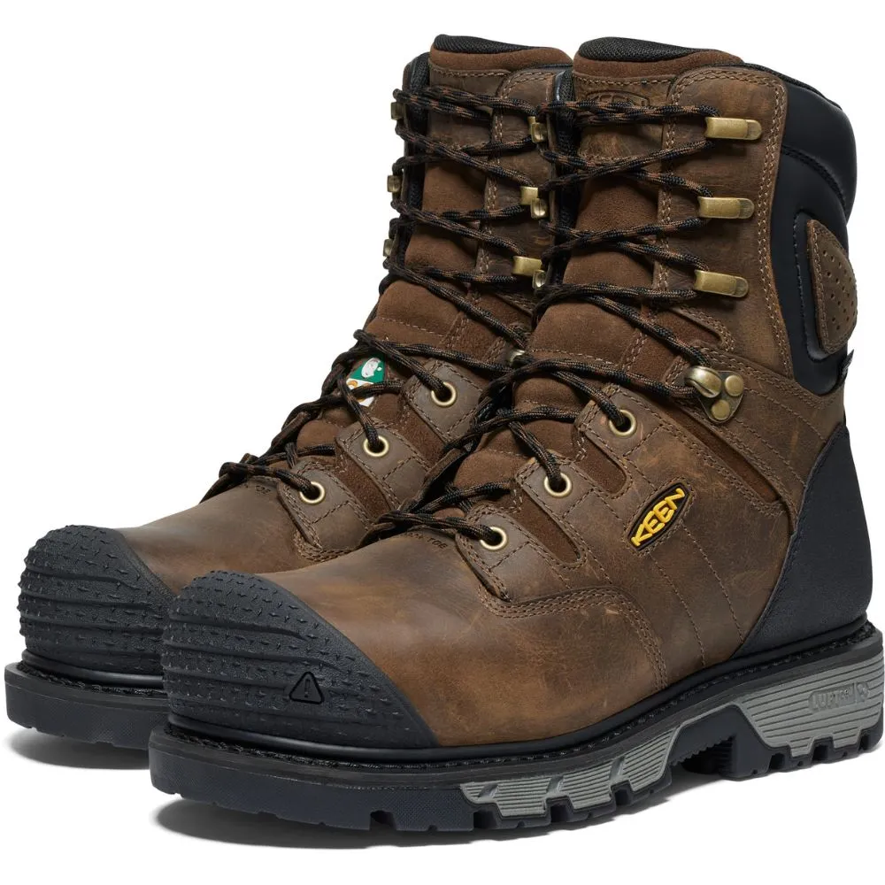 Keen Camden Men's 8" Waterproof Composite Toe Work Boot 1027678 - Brown