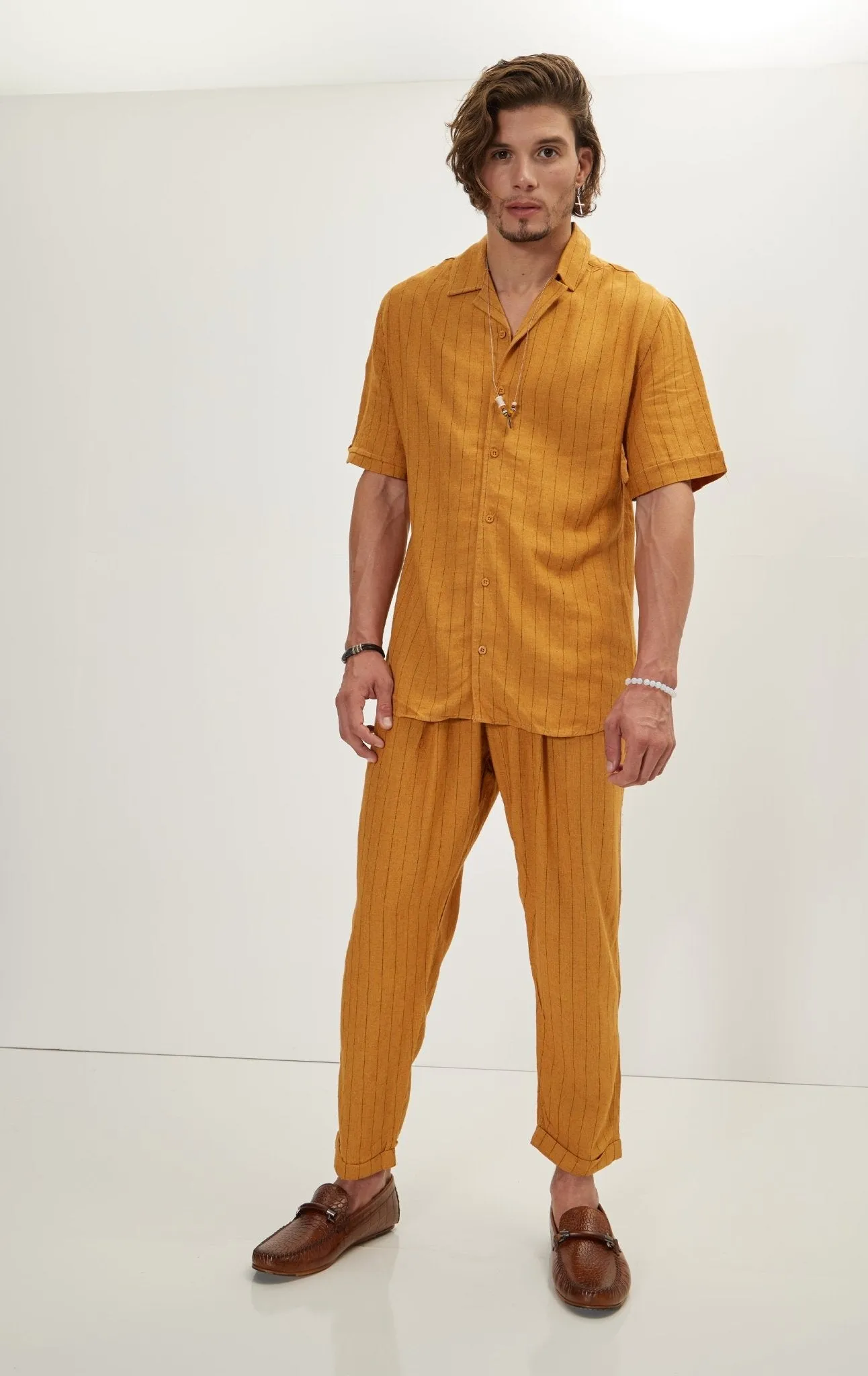 Linen Shirt - Mustard