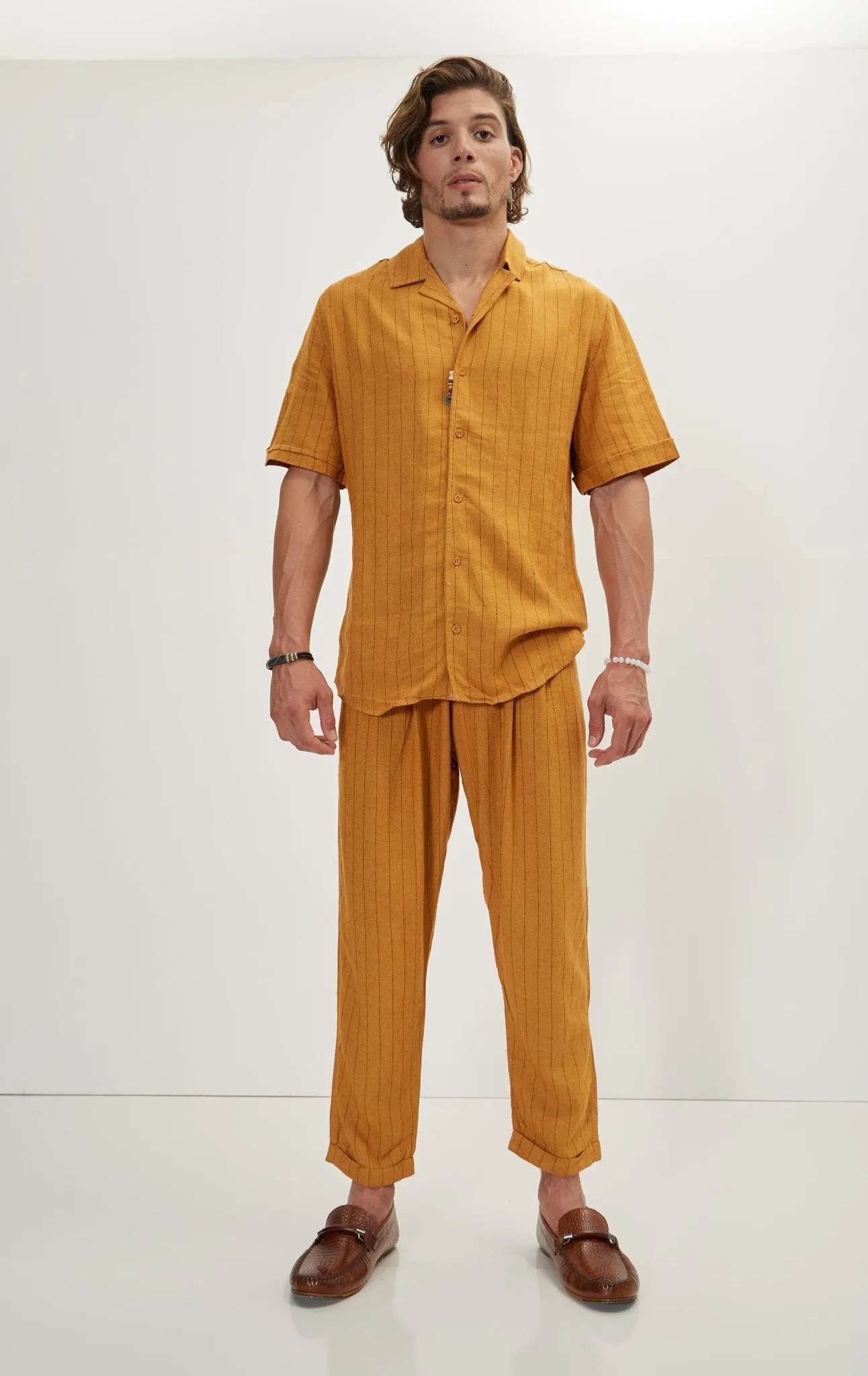 Linen Shirt - Mustard