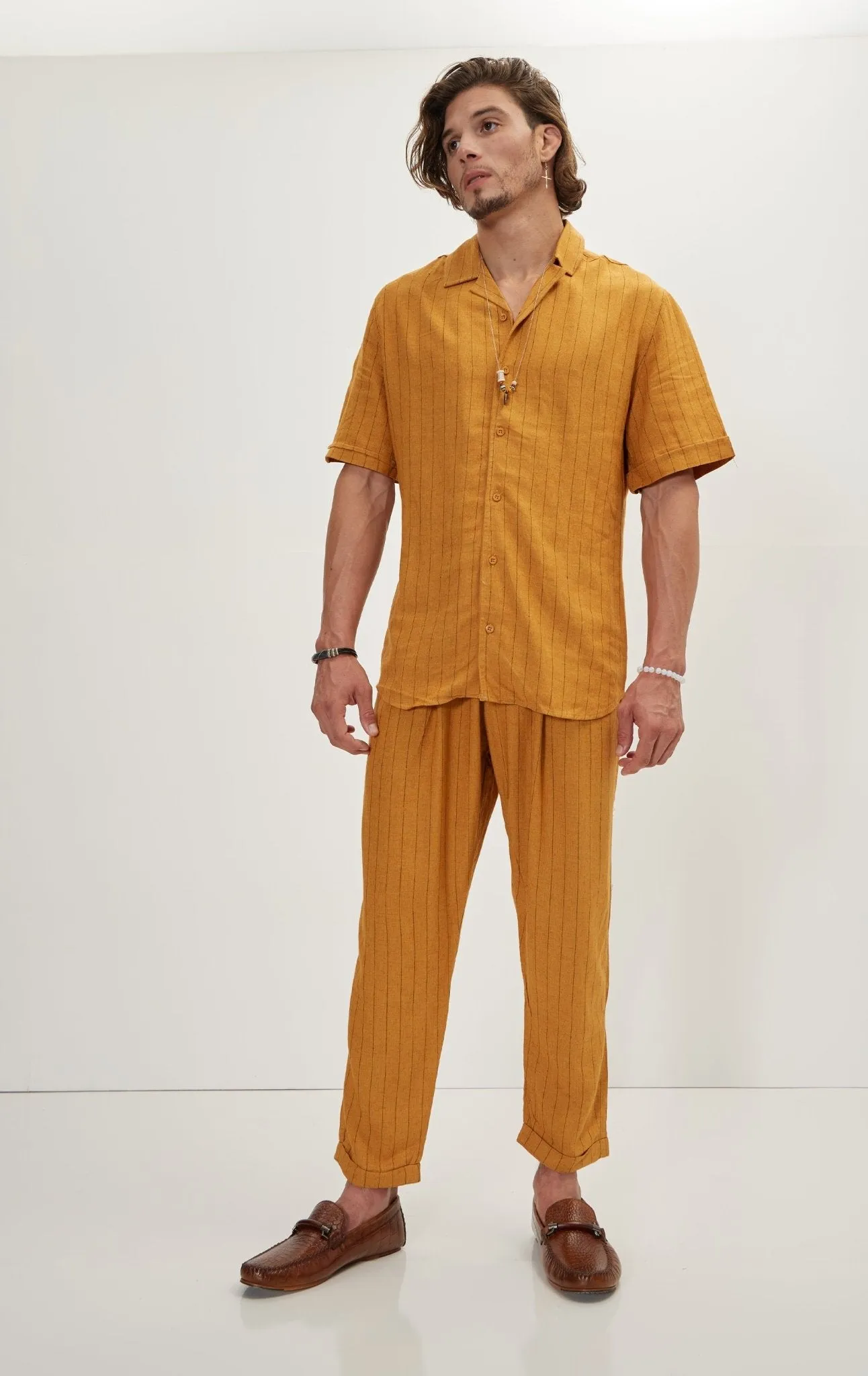 Linen Shirt - Mustard