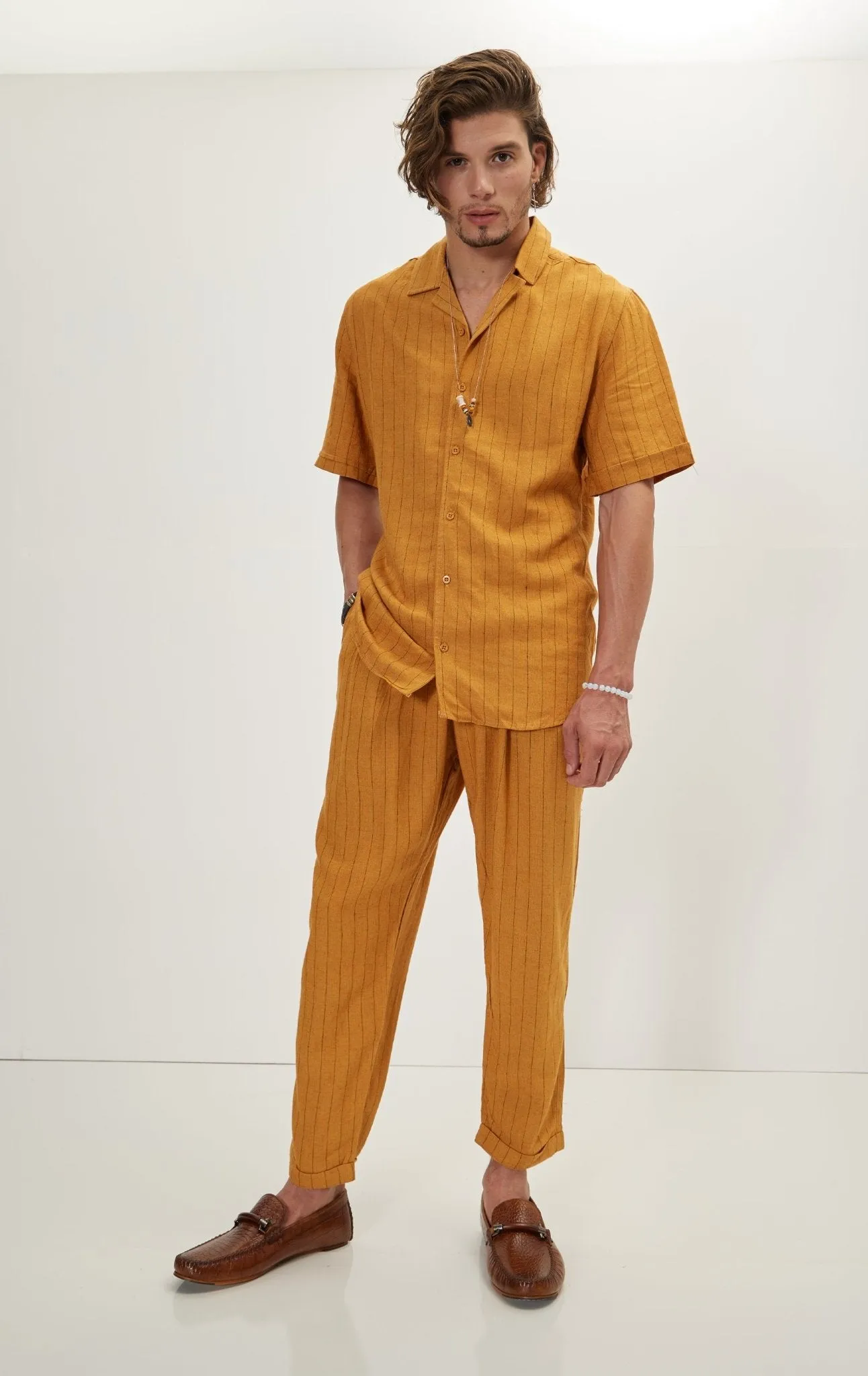 Linen Shirt - Mustard