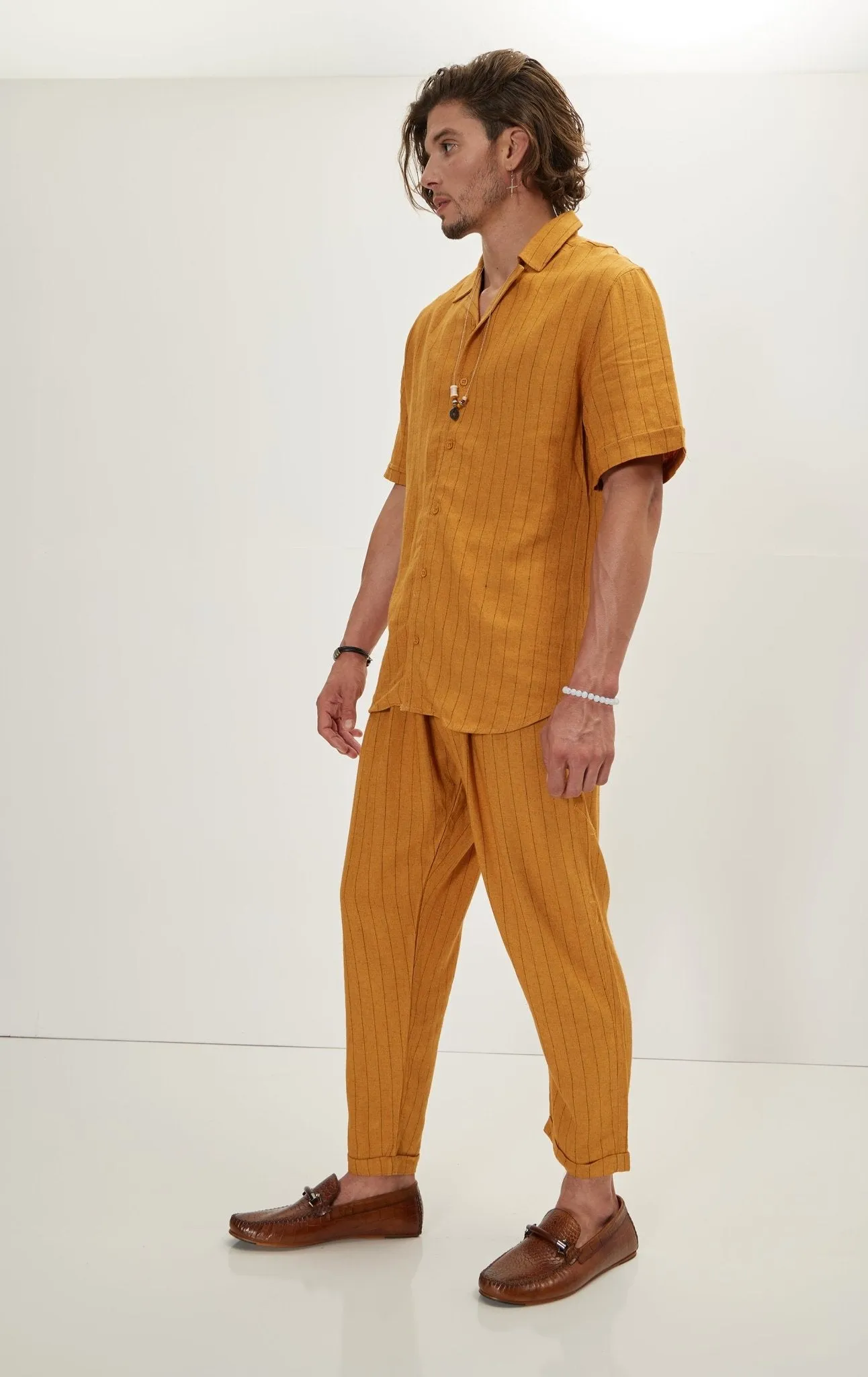 Linen Shirt - Mustard