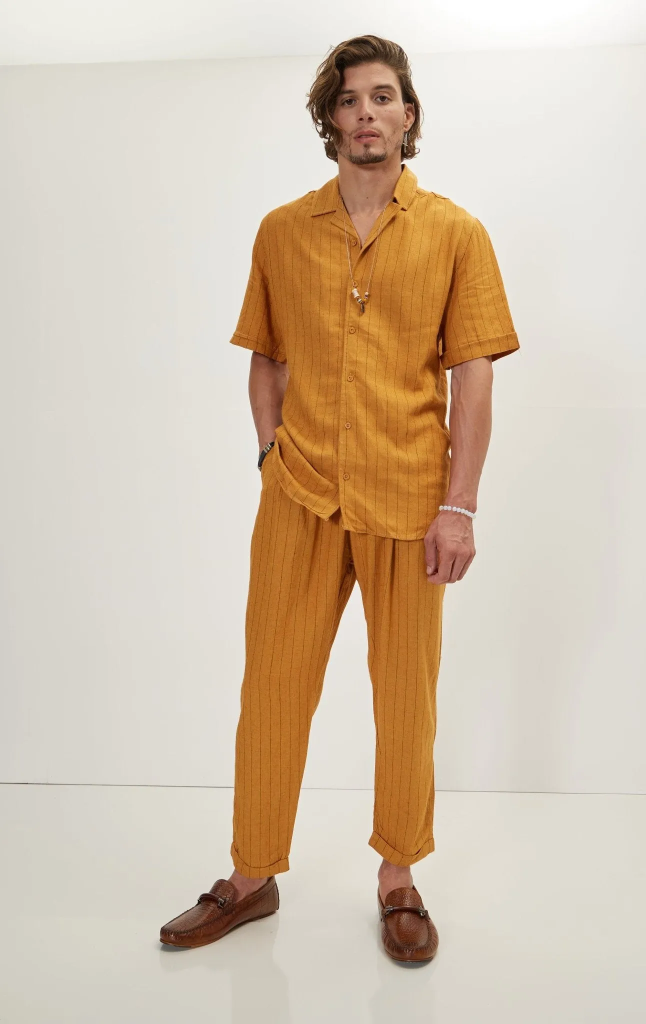 Linen Shirt - Mustard