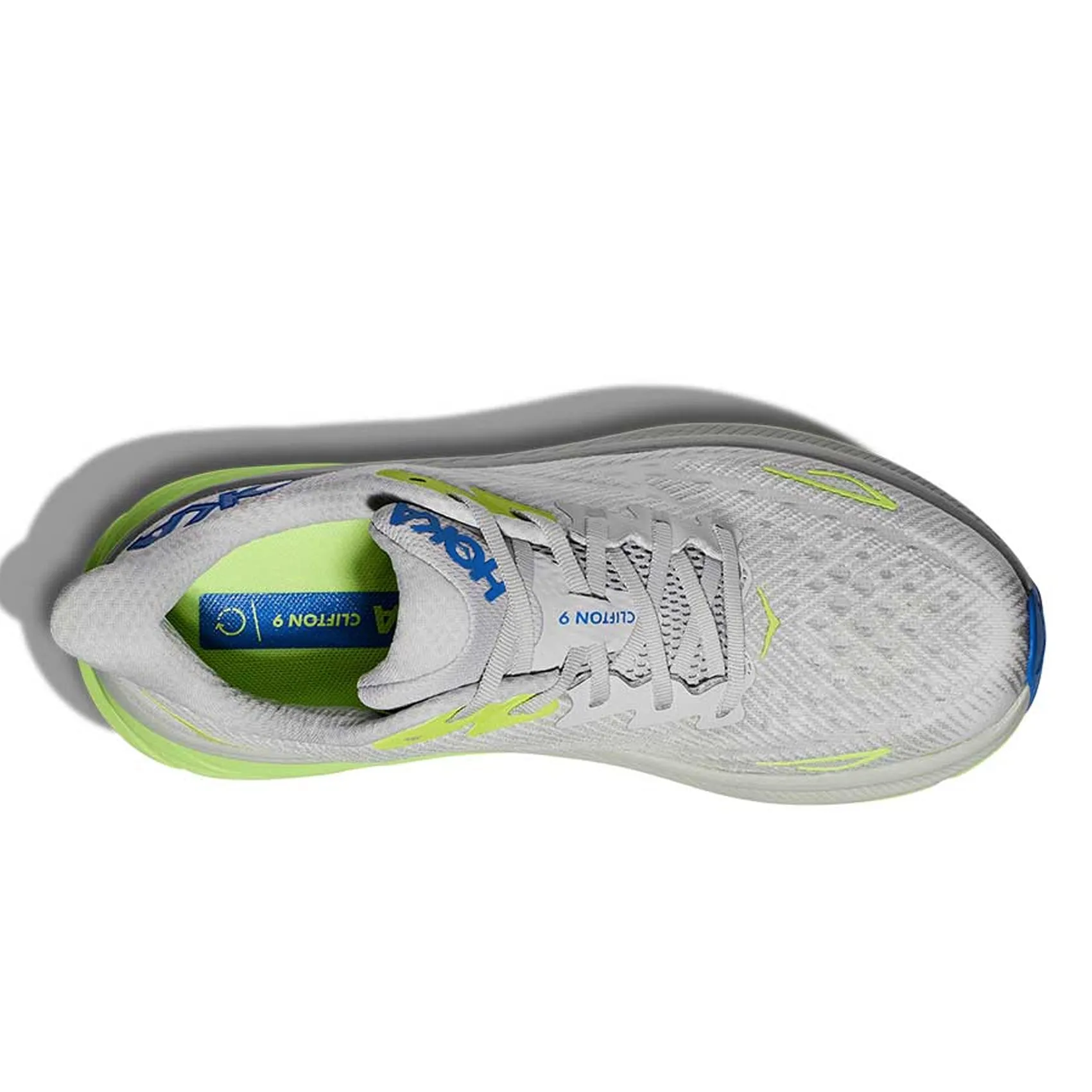 Mens Hoka Clifton 9 - Stardust / Electric Cobalt