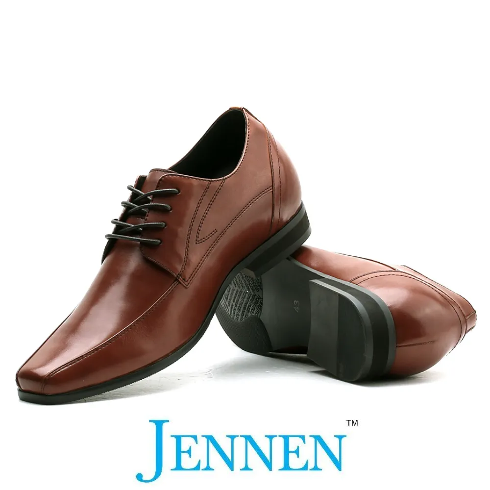 Mr. Bruch Brown 7.5cm | 3 inches Taller Formal Mens Height Lift Shoes