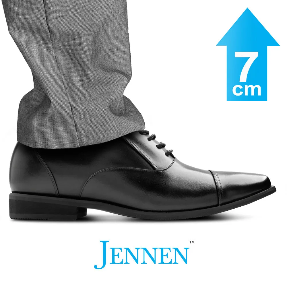 Mr. Gershwin Black 7cm | 2.8 inches Tall Corporate Mens Shoes