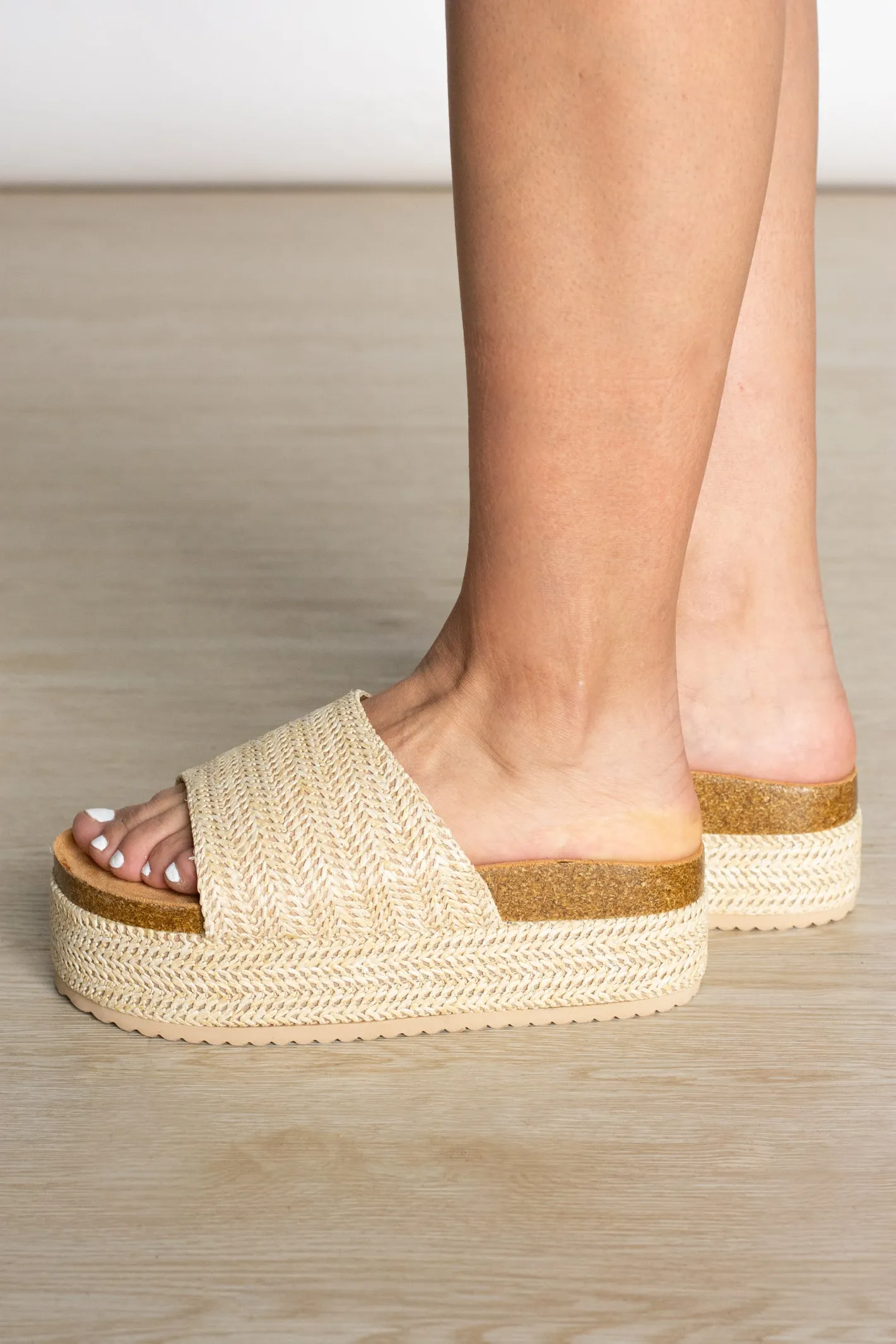 Posh Style Cork Chunk Sandal