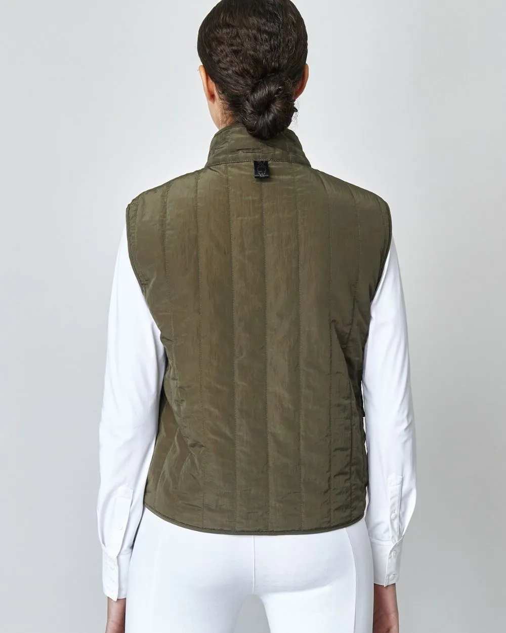 Quilted Riding Vest Green