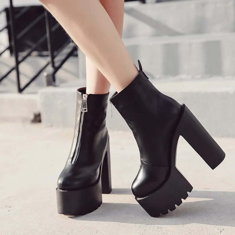 "DARE" PLATFORM HEELS