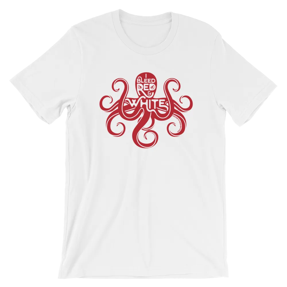 Red and White Octopus