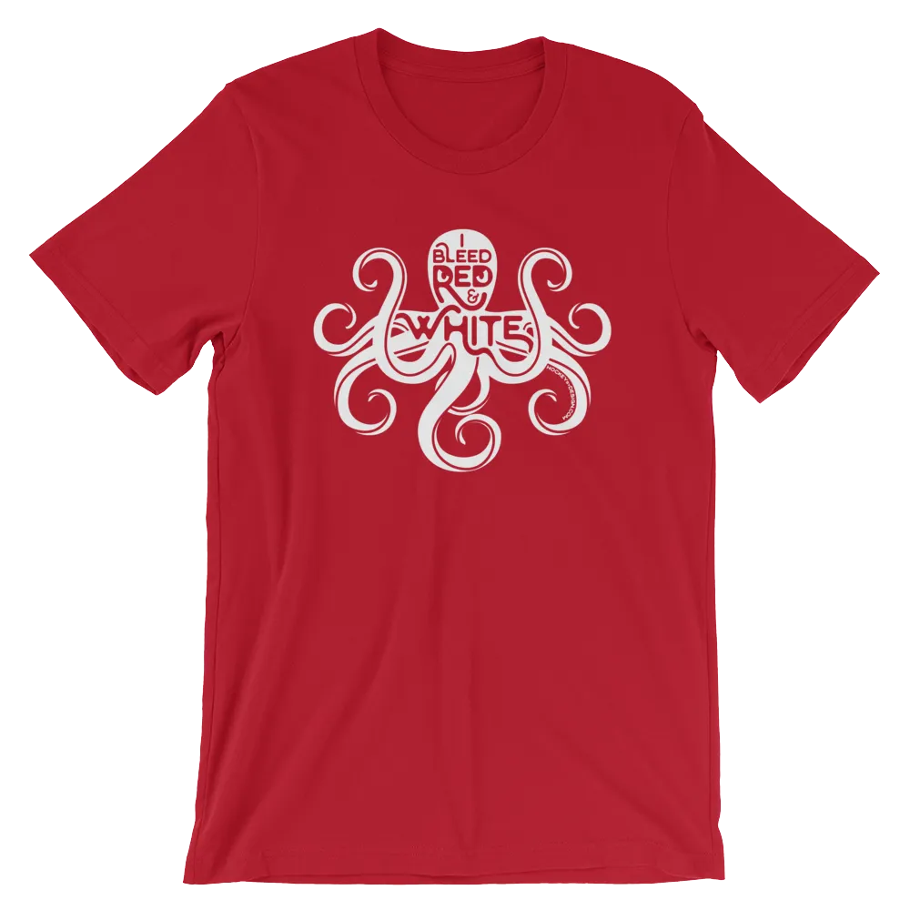 Red and White Octopus