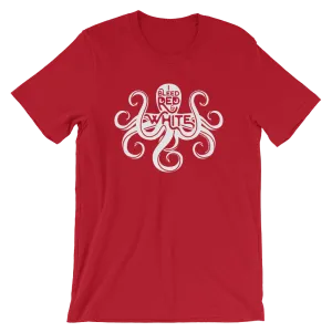 Red and White Octopus