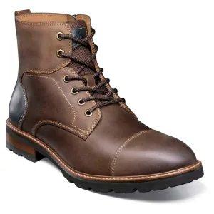 Renegade Cap Toe Brown Crazy Horse Lace Up Boots